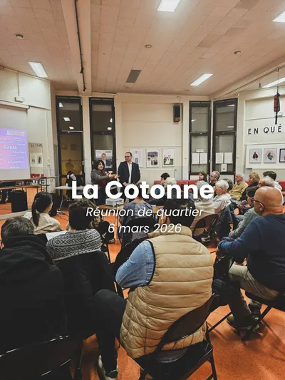 Réunion de proximité dans les quartiers de la Cotonne