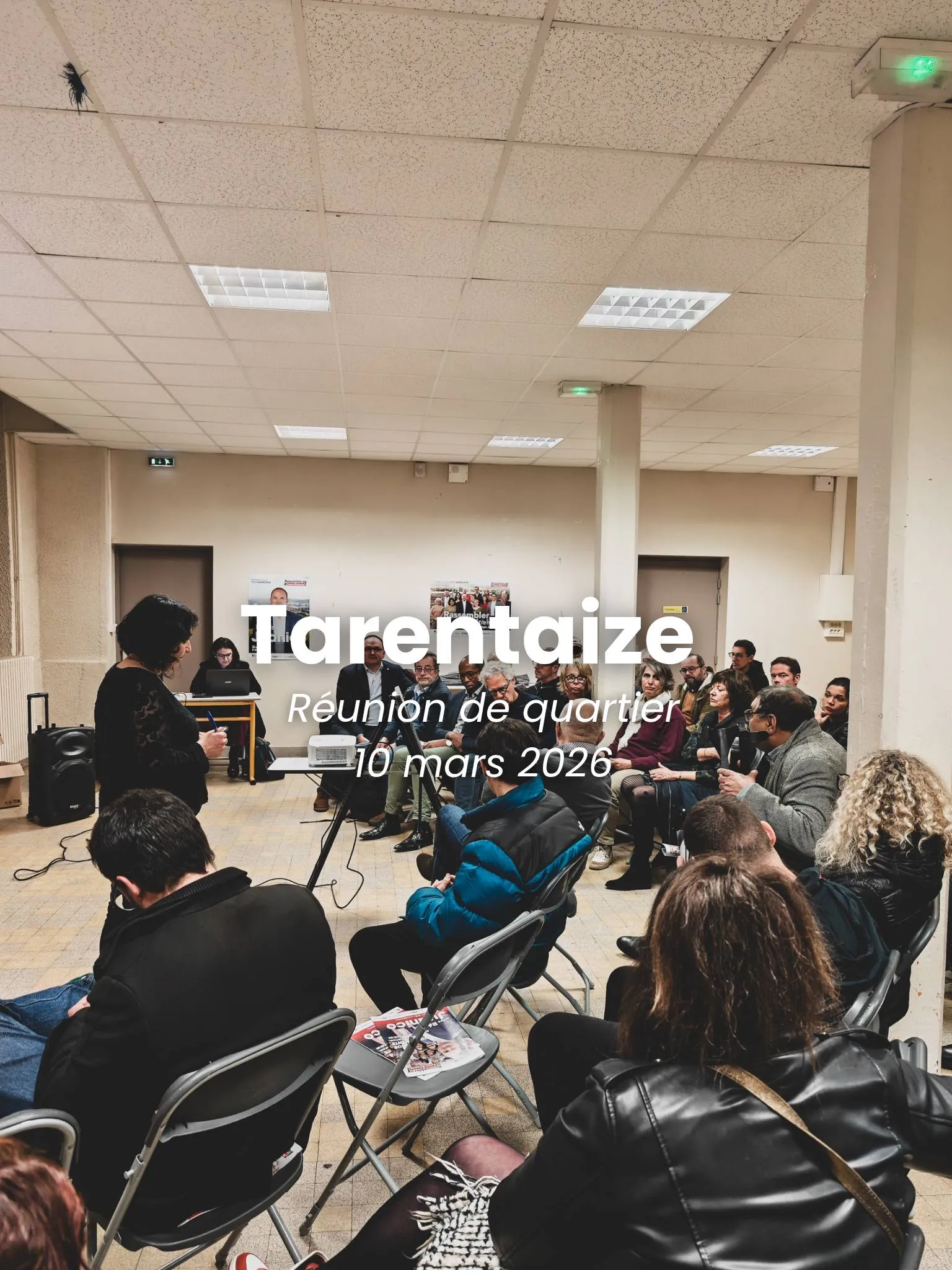 Dernière réunion de proximité dans les quartiers de Tarentaize, Beaubrun et Couriot