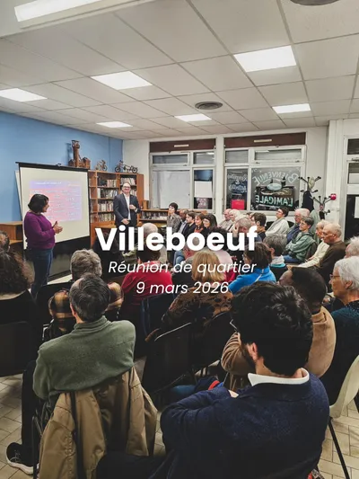 Réunion de proximité à Villeboeuf
